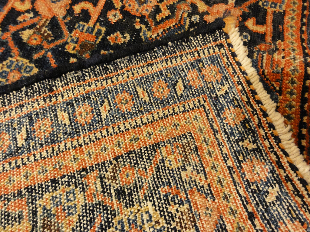 Antique Persian Senneh Juval circa 1880. Sold at the Santa Barbara Design Center Rugs and More in Santa Barbara, California.