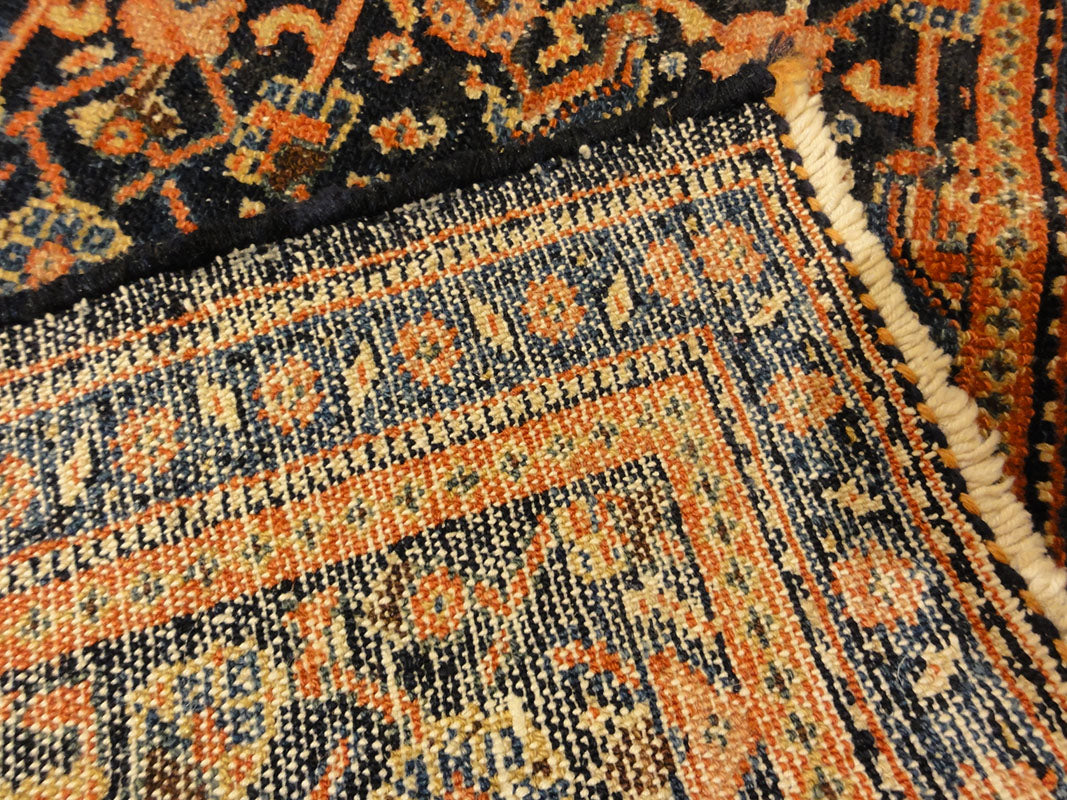 Antique Persian Senneh Juval circa 1880. Sold at the Santa Barbara Design Center Rugs and More in Santa Barbara, California.