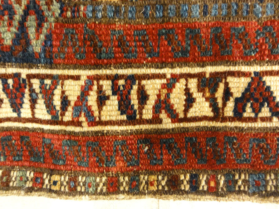 Antique Persian Jaf Kurd Rug Circa 1880. A piece of genuine authentic woven carpet art sold by Santa Barbara Design Center Rugs and More.