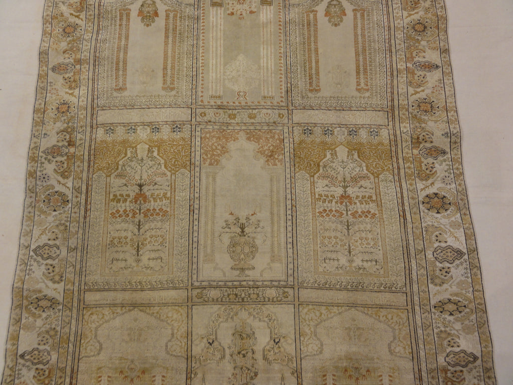 Antique Silk Kayseri Saf meditation rug 30040