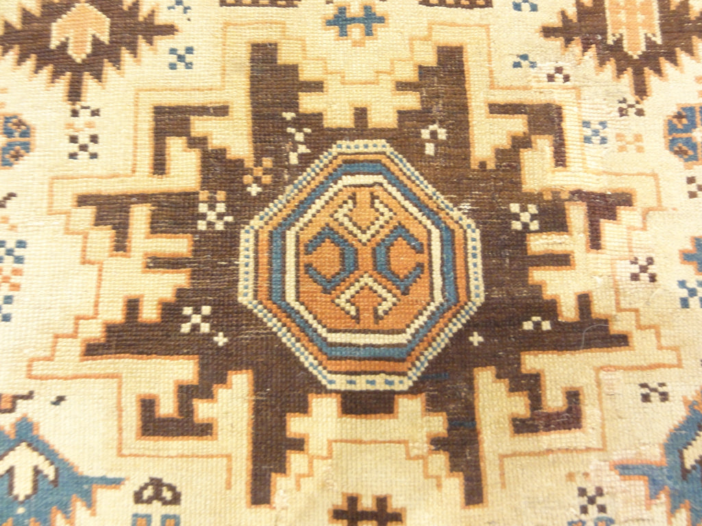 Antique CAucasian Leshgi Star Rug Circa 1880s 30491