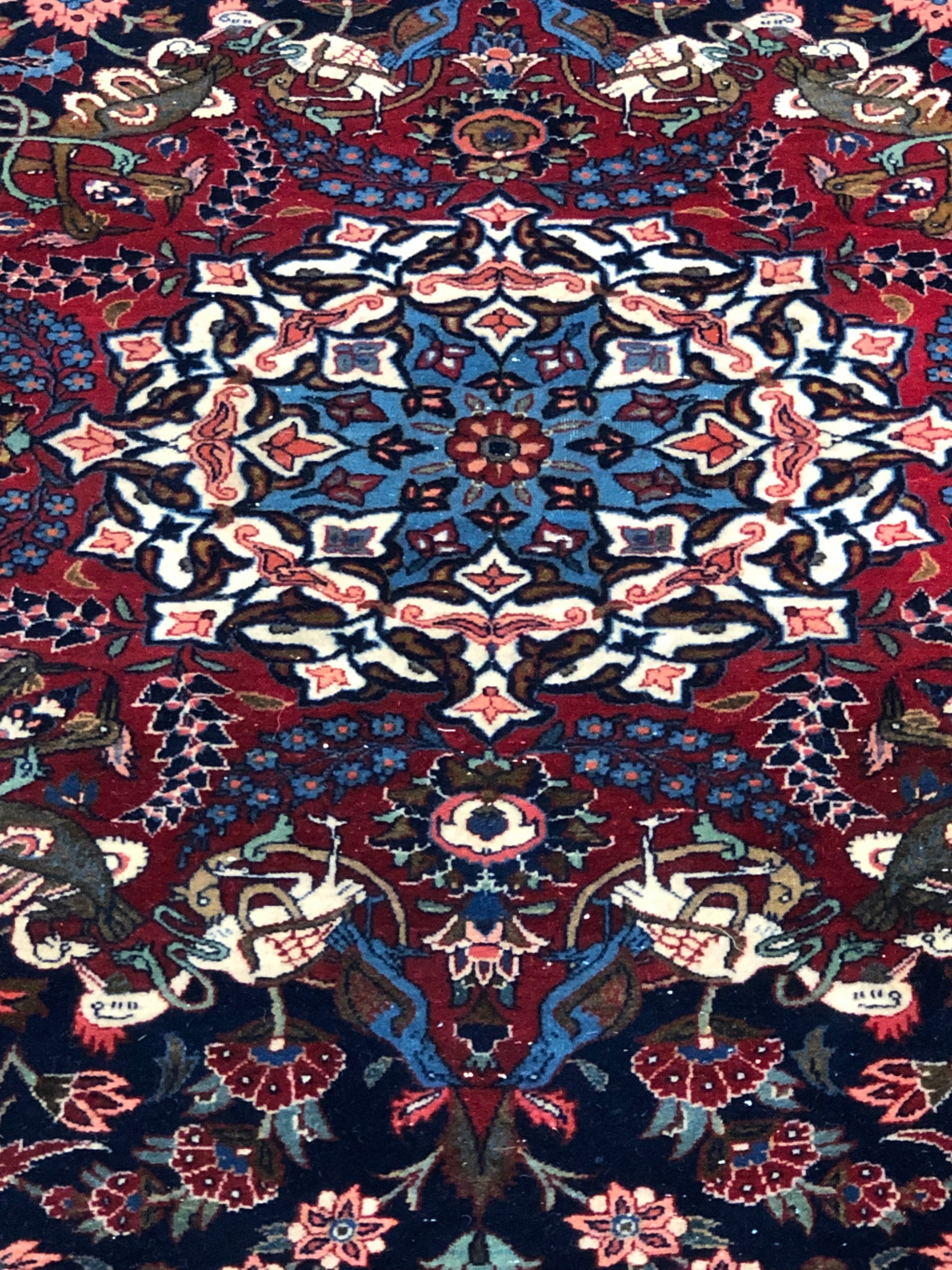 Rare Antique Dabir Kashan 38008