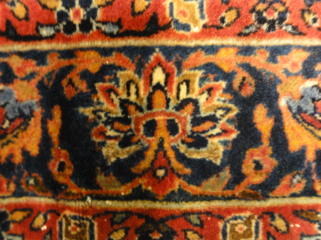 Antique Persian Wool Kashan Kork circa 19th Century