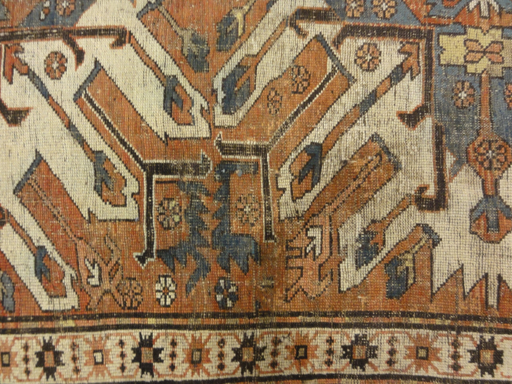 30729 Antique Eagle Kazak Chelaberd Rug
