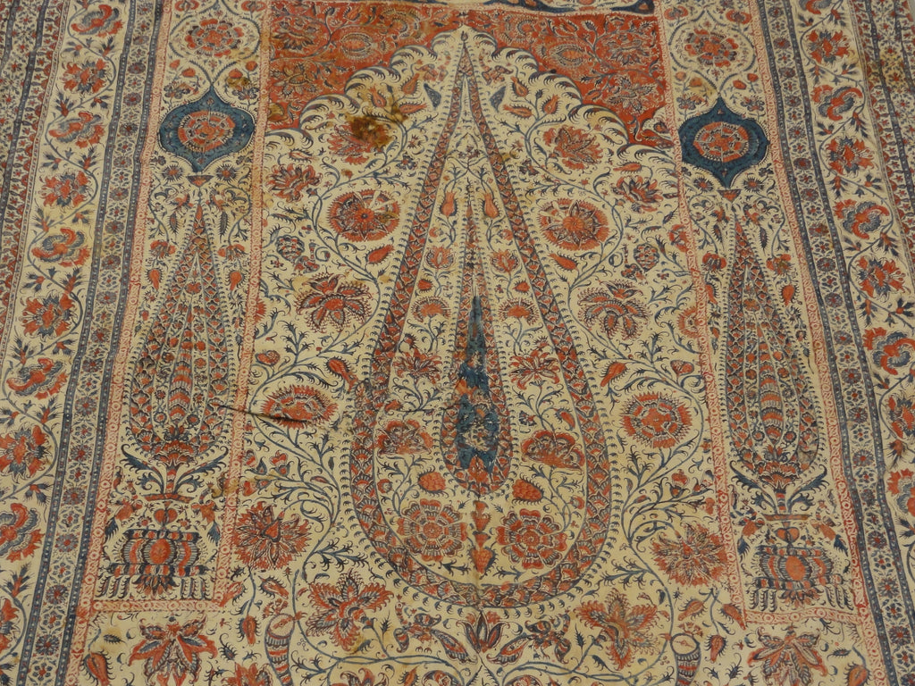 30638 Important Antique Persian Qhalamkari Textile