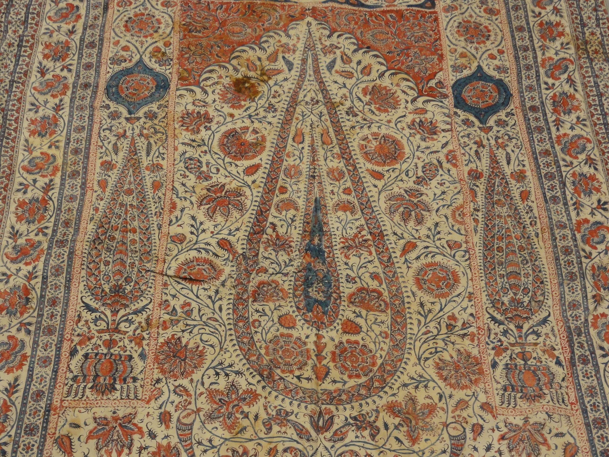 30638 Important Antique Persian Qhalamkari Textile