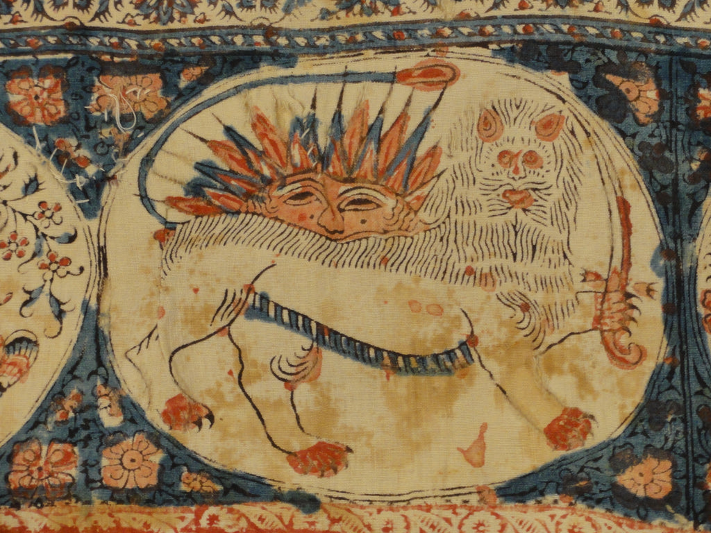 30638 Important Antique Persian Qhalamkari Textile