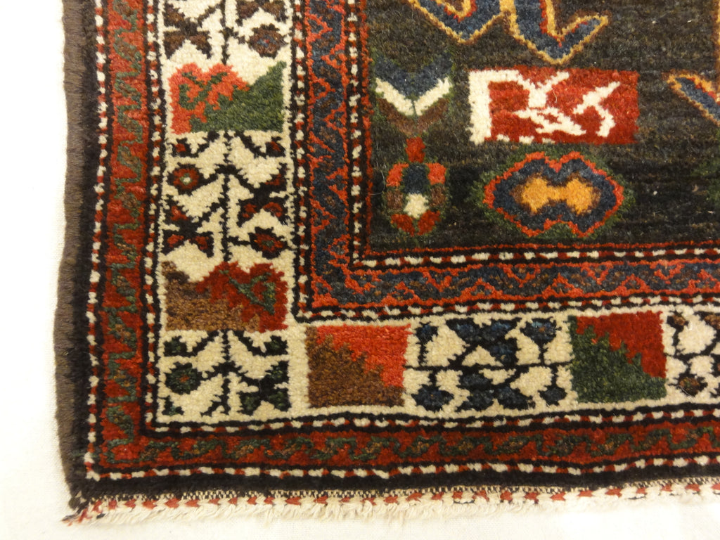 Antique Armenian Gole Farangi Rug A piece of woven antique carpet art sold by the Santa Barbara Design Center Rugs and More.