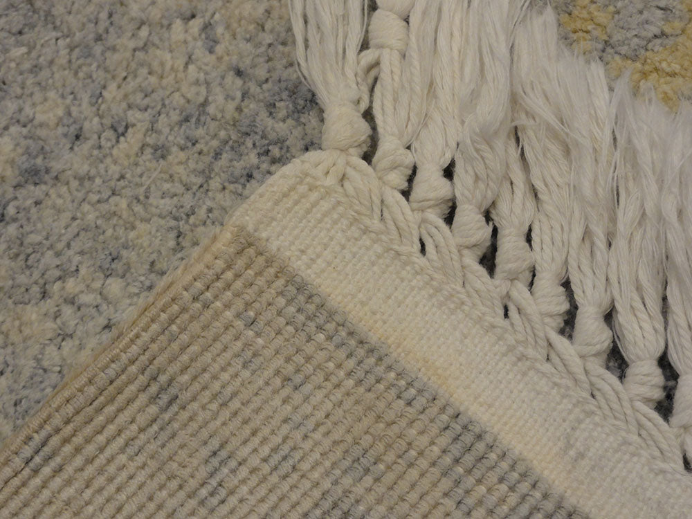 30822 Blue Modern Silk Rug