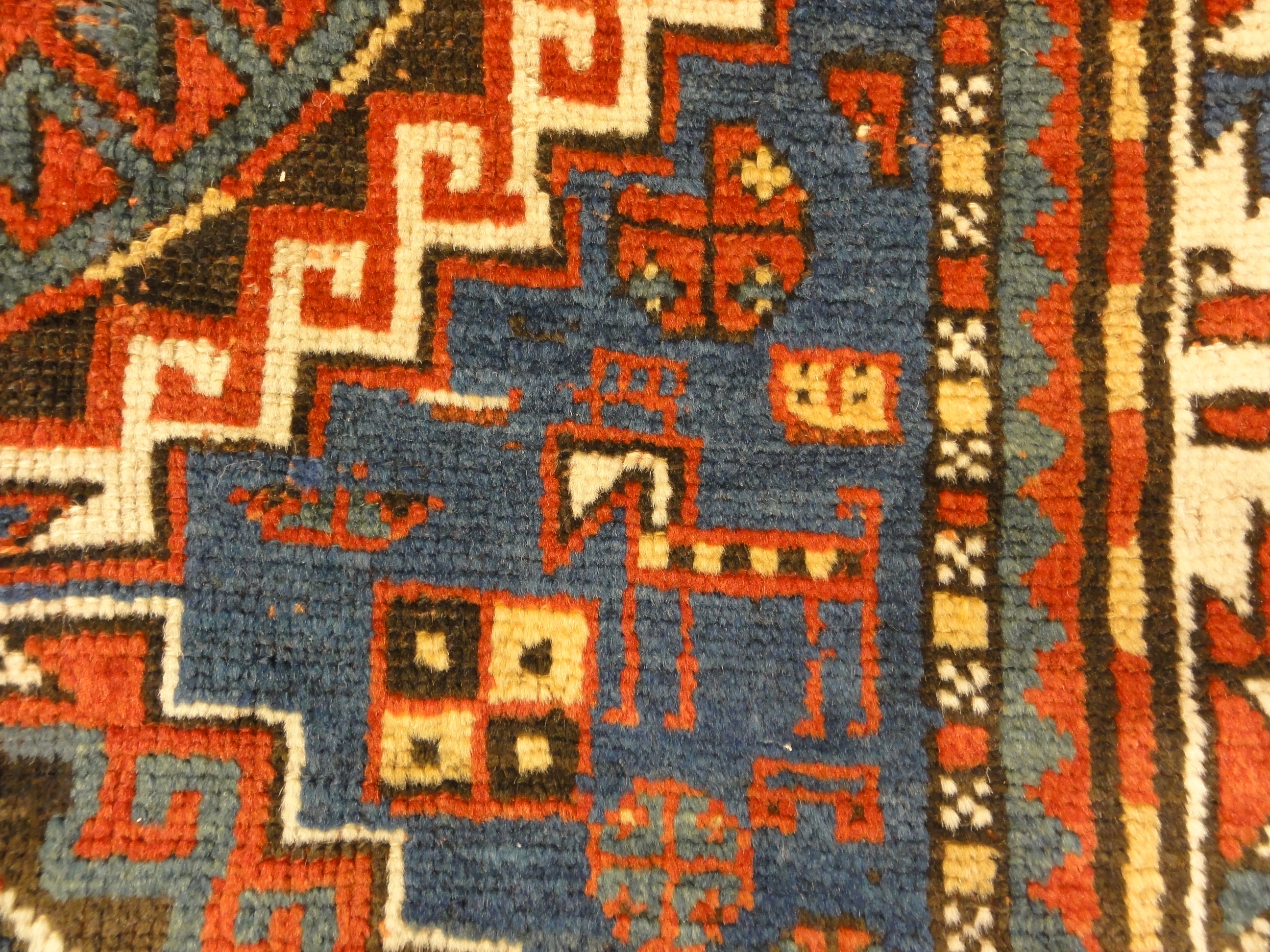 30530 Antique Kazak Rug Circa 1880