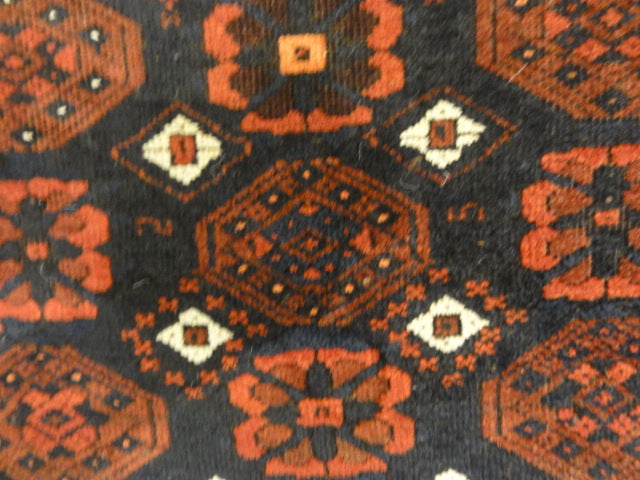 Antique Original Persian Baluch Rug with Original Ends 30084