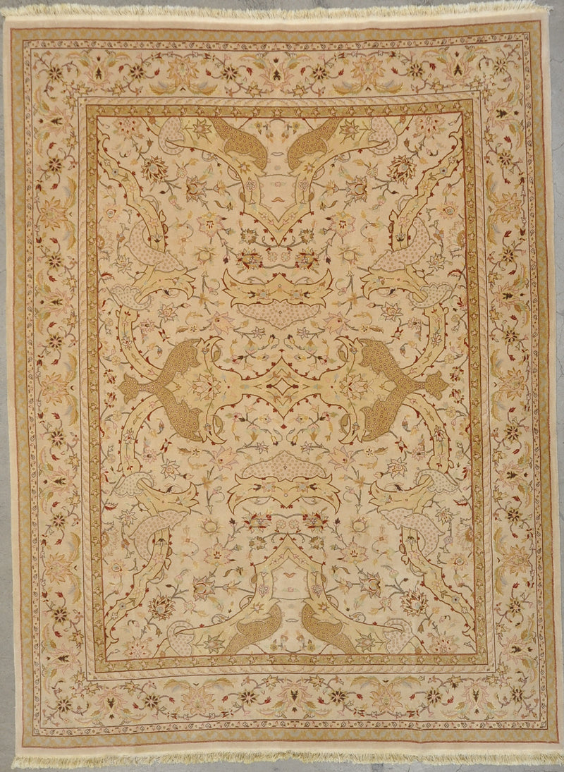 Fine Poloniase Wool/Silk Rug