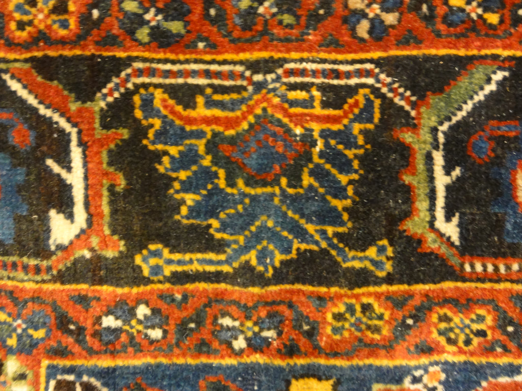 36248 Antique Persian Qashqai Rug Woven Circa 1900