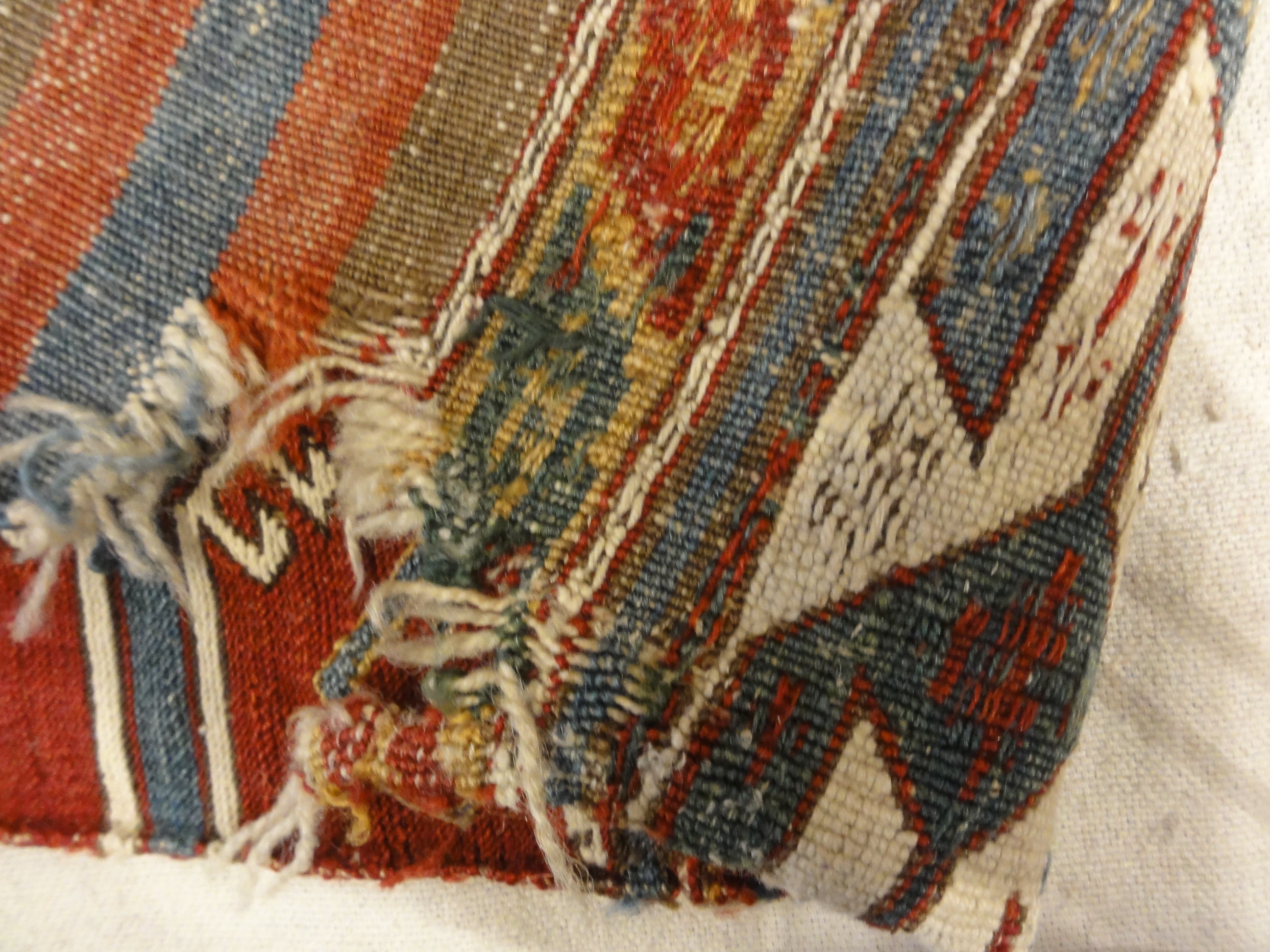 Antique Shahsavan Panel. Rugs & More in the Santa Barbara Design Center. This is a very intricate panel, and is beautiful and very unique.