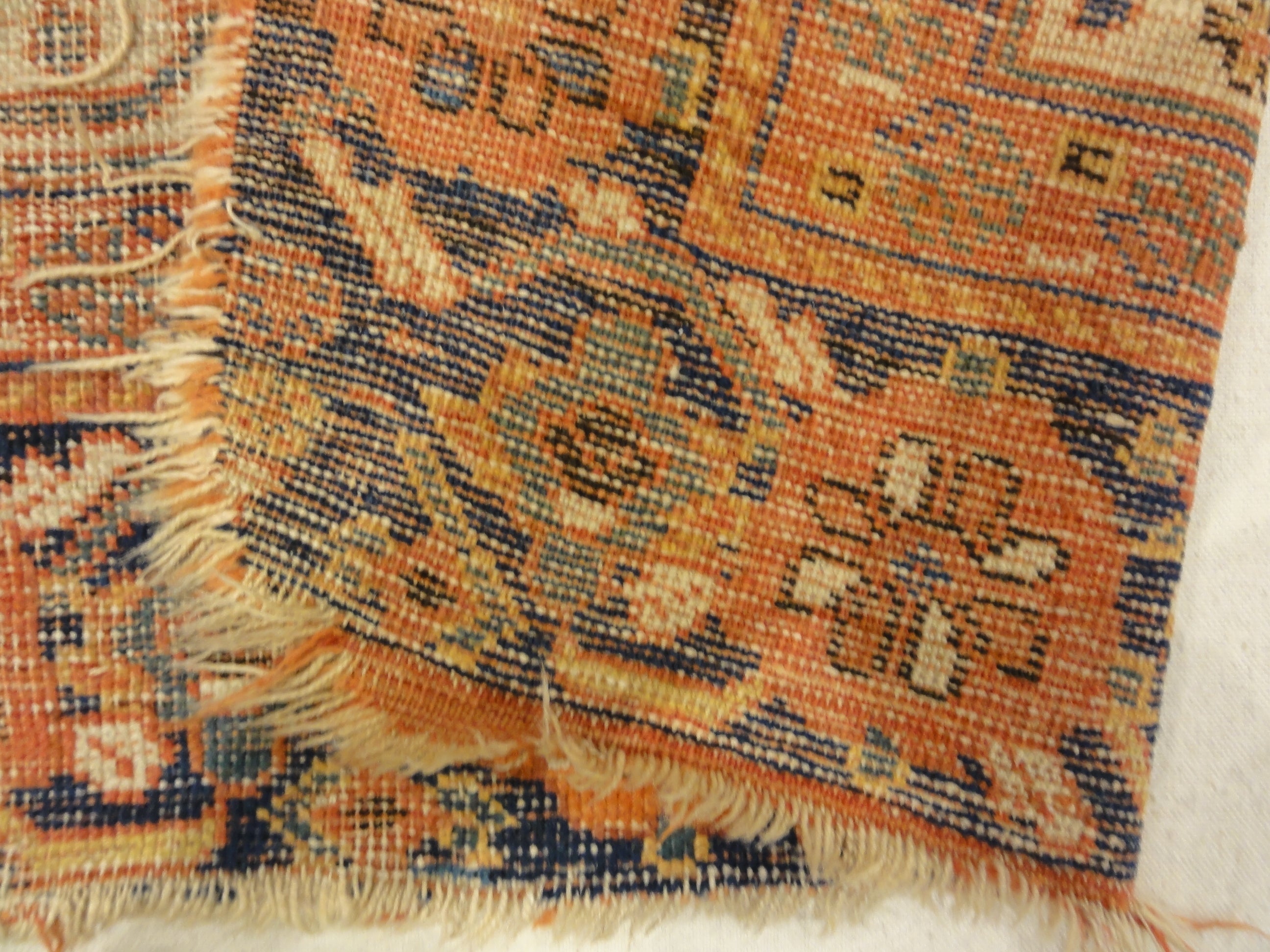 Rare Persian Proto Afshar Rug Circa 1850s Genuine Authentic Intricate Woven Carpet Art Santa Barbara Design Center Rugs and More