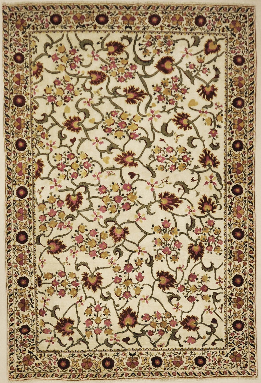 Fine Silk Suzani Design Rug 45397