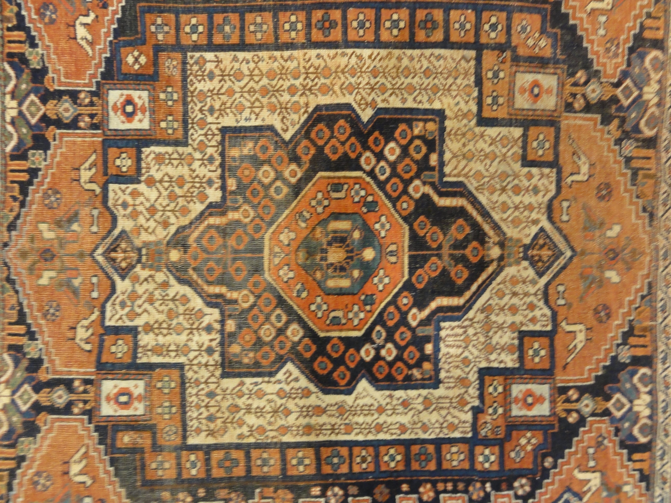 Antique Persian Afshar Rug Circa 1880 30730