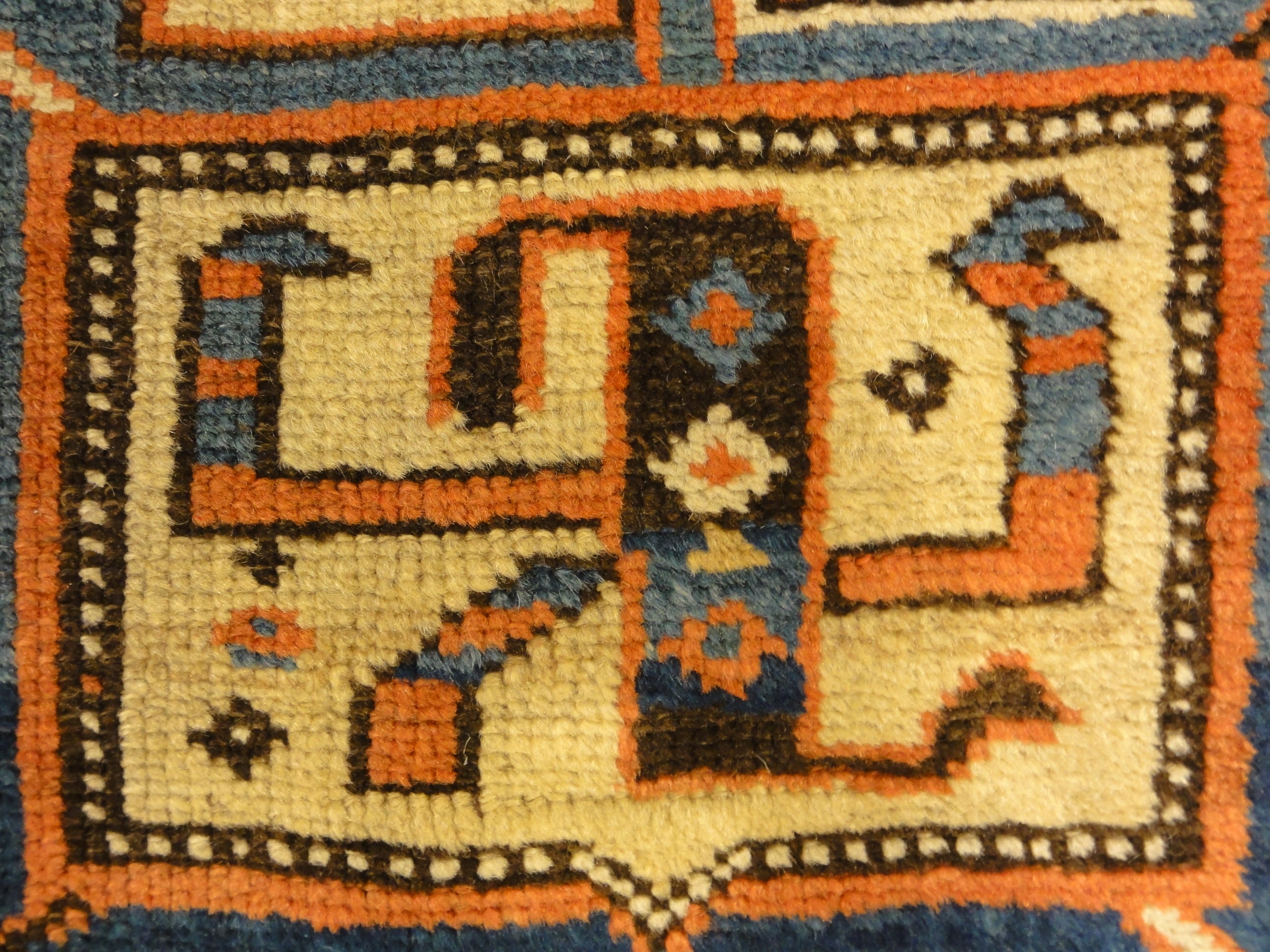 30538 Antique Rare Cloudband Caucasian Chondzoresk Rug