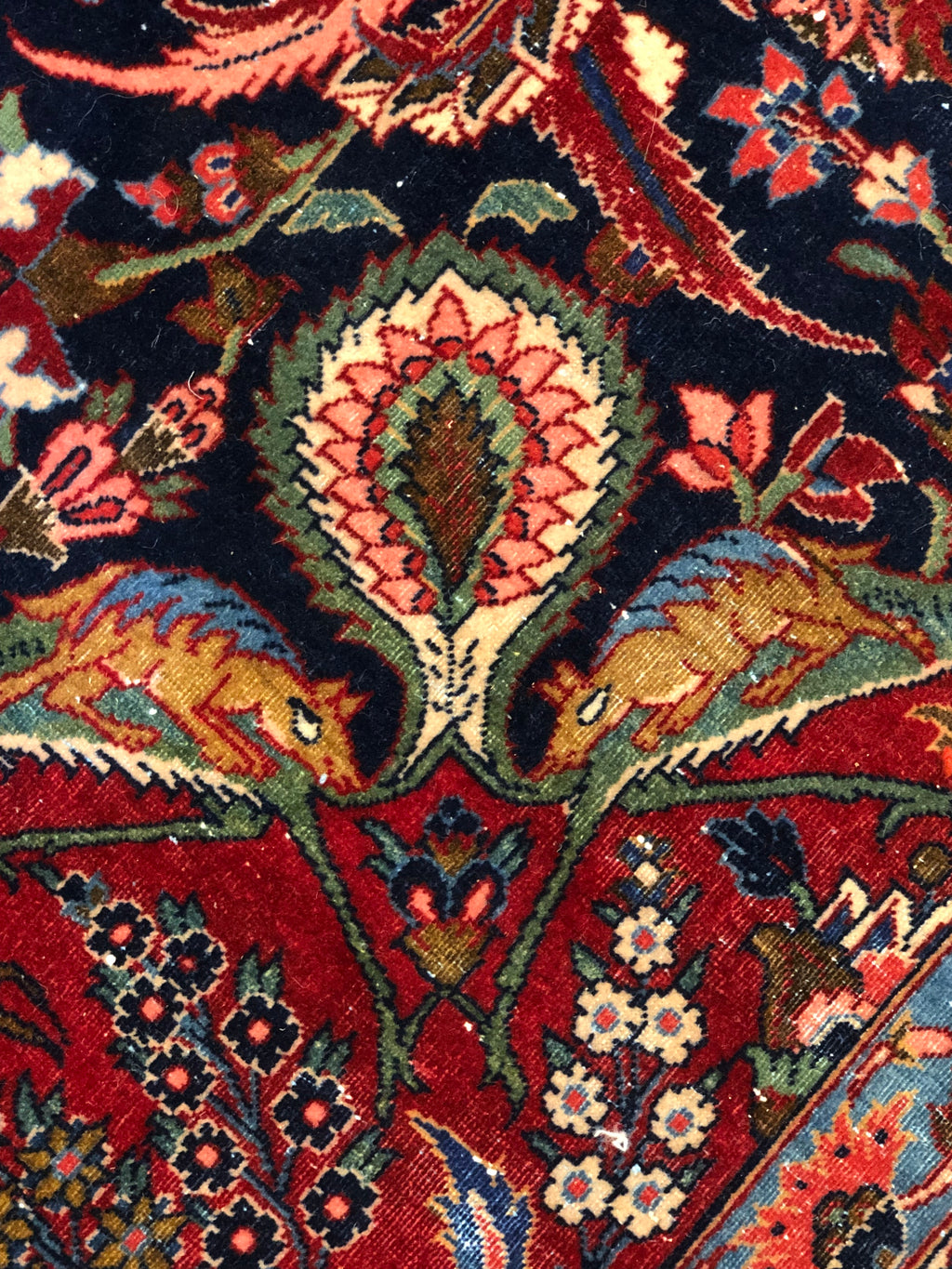 Rare Antique Dabir Kashan 38008