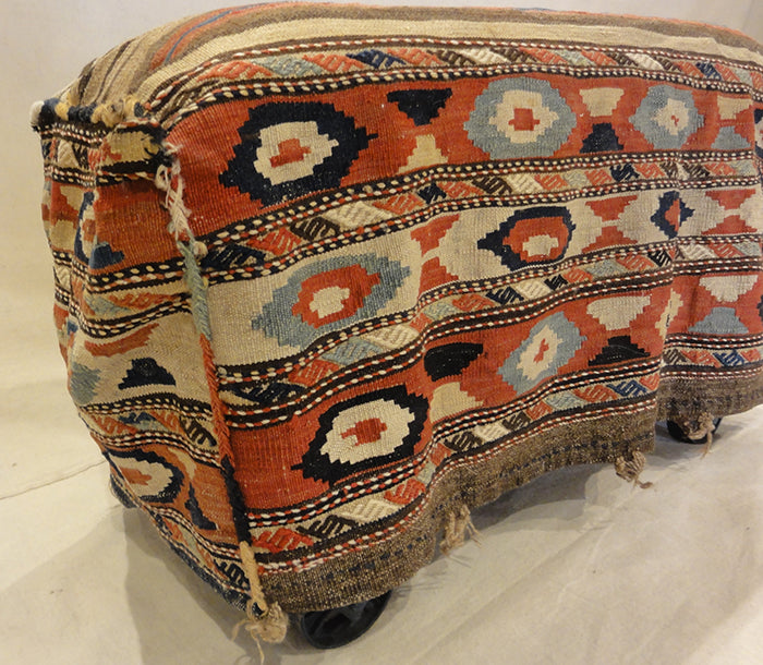 31990 Shahsavan Antique Kelim Camel Bag