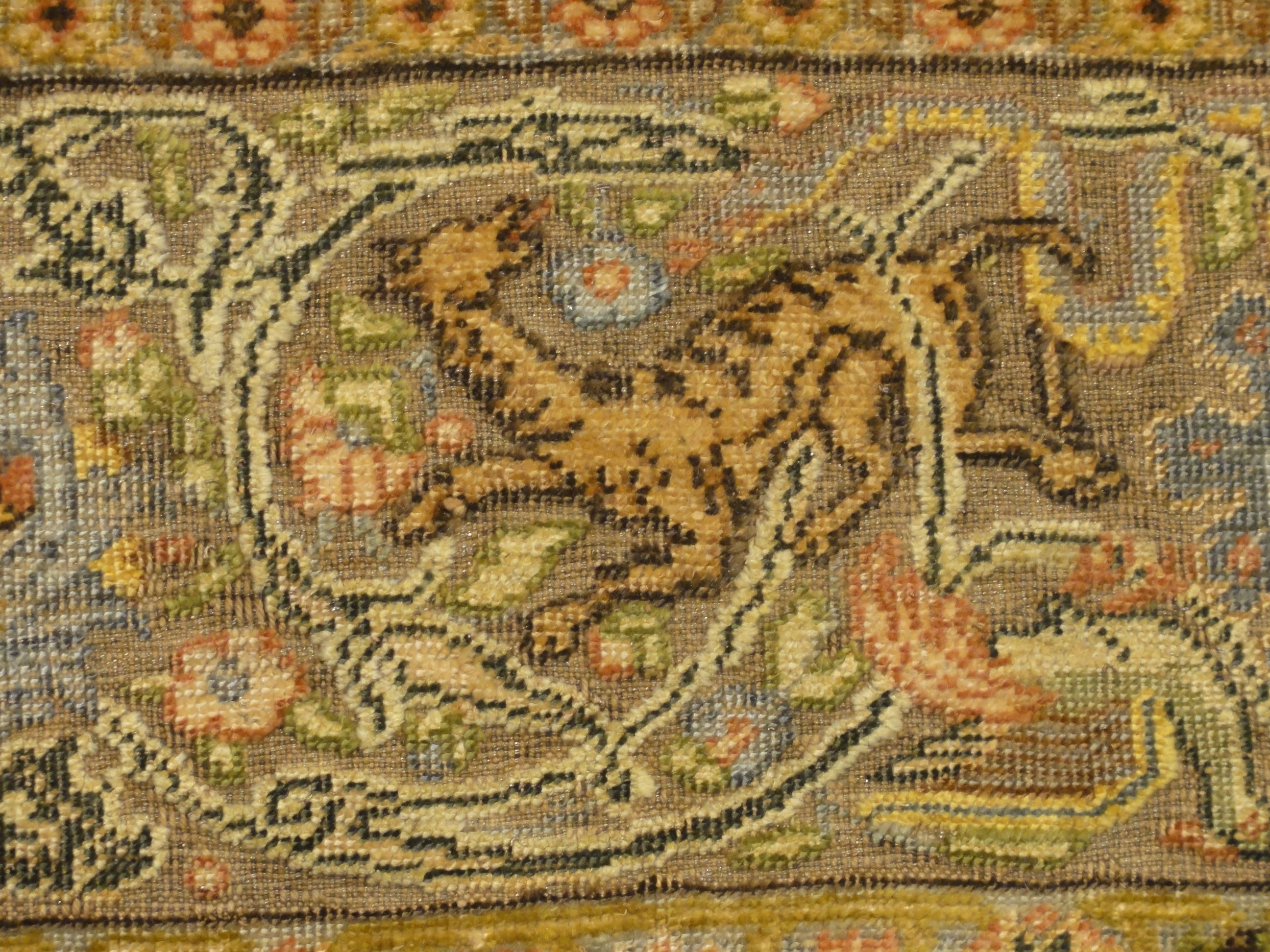 important Gift to Tzar of russia made with gold, silver and silk treads in Garden of Paradise design 30636