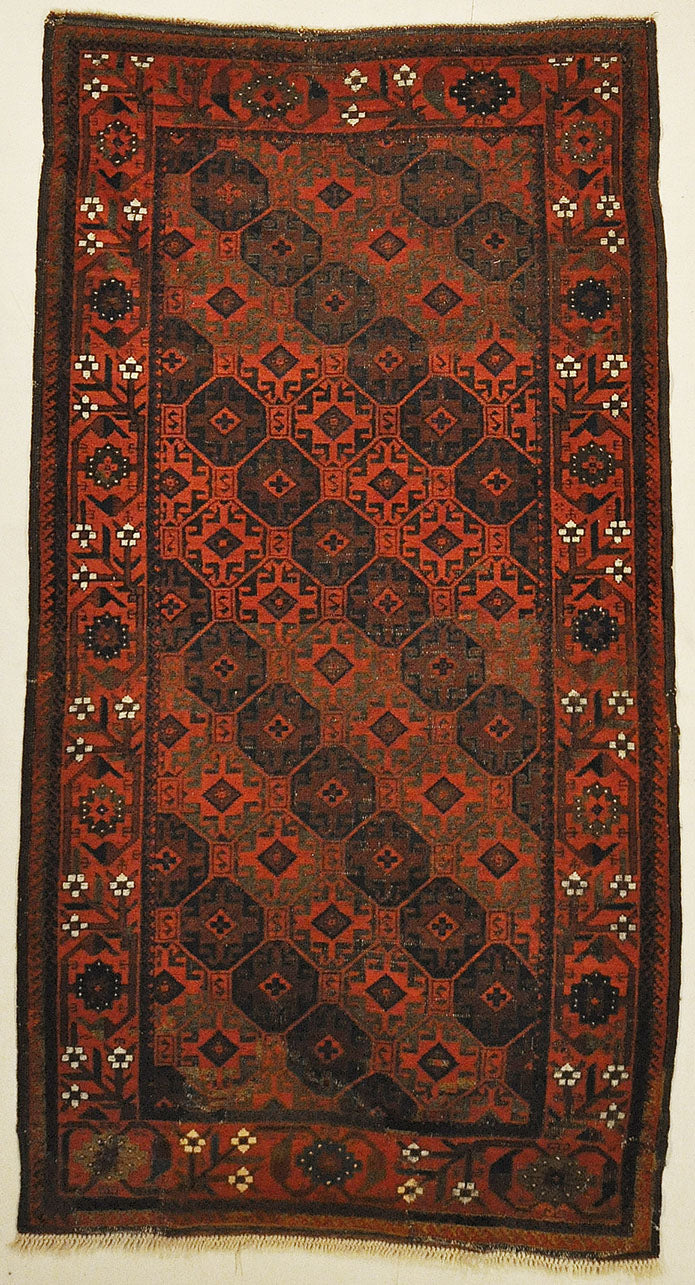 Antique Original Baluch White-Rugs & More-Santa Barbara Design Center