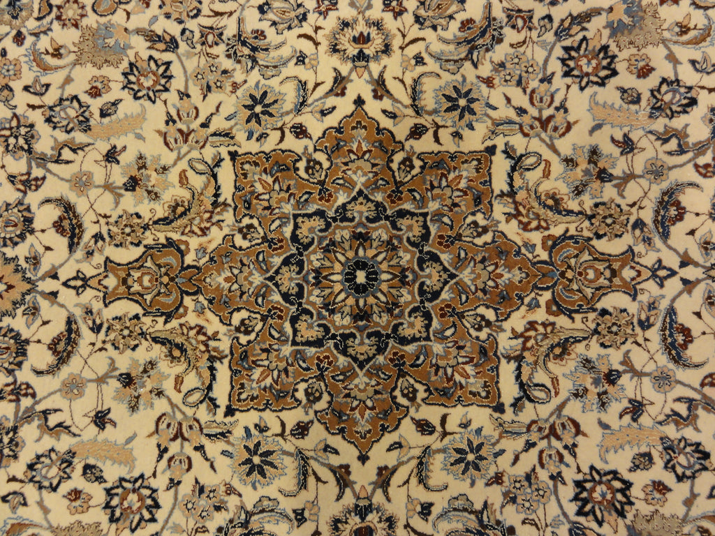 Nain Medallian Persian Handmade Wool Rug