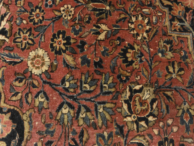 Antique Manchester Kashan Rug 35378