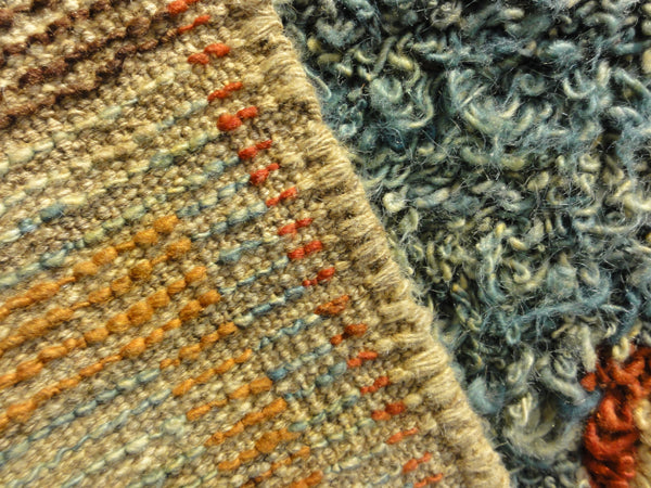 Fine colorful Scandinavian design rug 45166