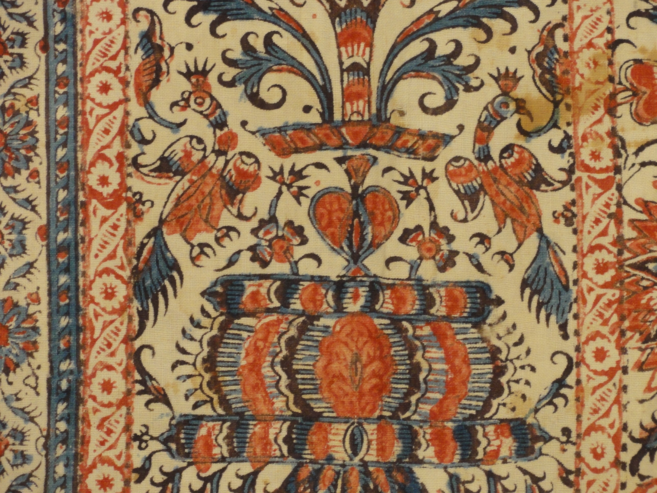 30638 Important Antique Persian Qhalamkari Textile