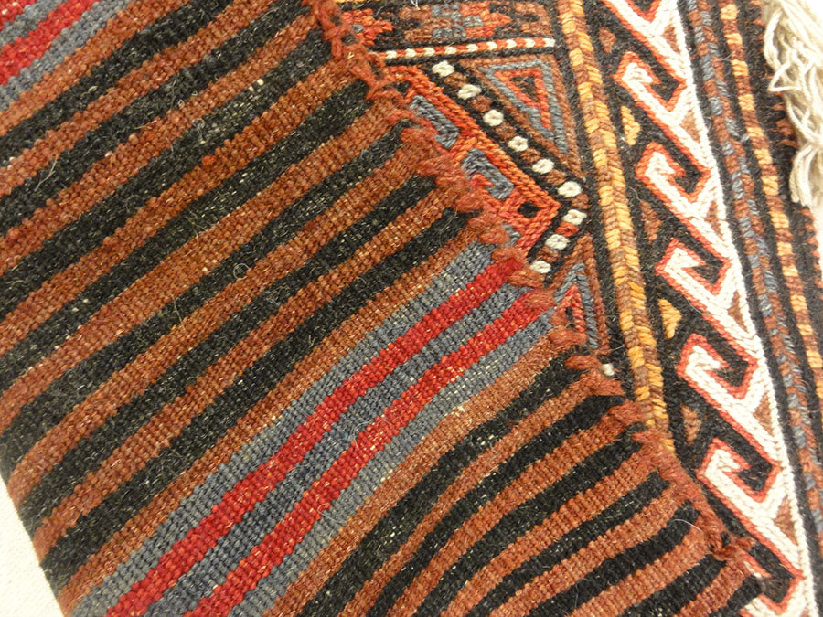 Antique Shahsavan Salt Bag. A piece of antique woven carpet art sold by Santa Barbara Design Center, Rugs and More in Santa Barbara, California.