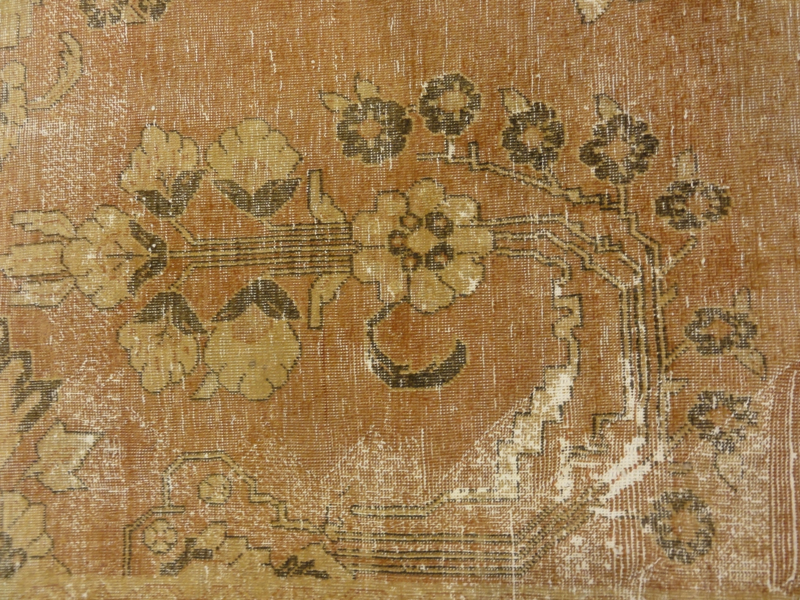 Beautiful Antique Beige Persian Tabriz Rug Genuine Woven Carpet Art Intricate Authentic Santa Barbara Design Center Rugs and More