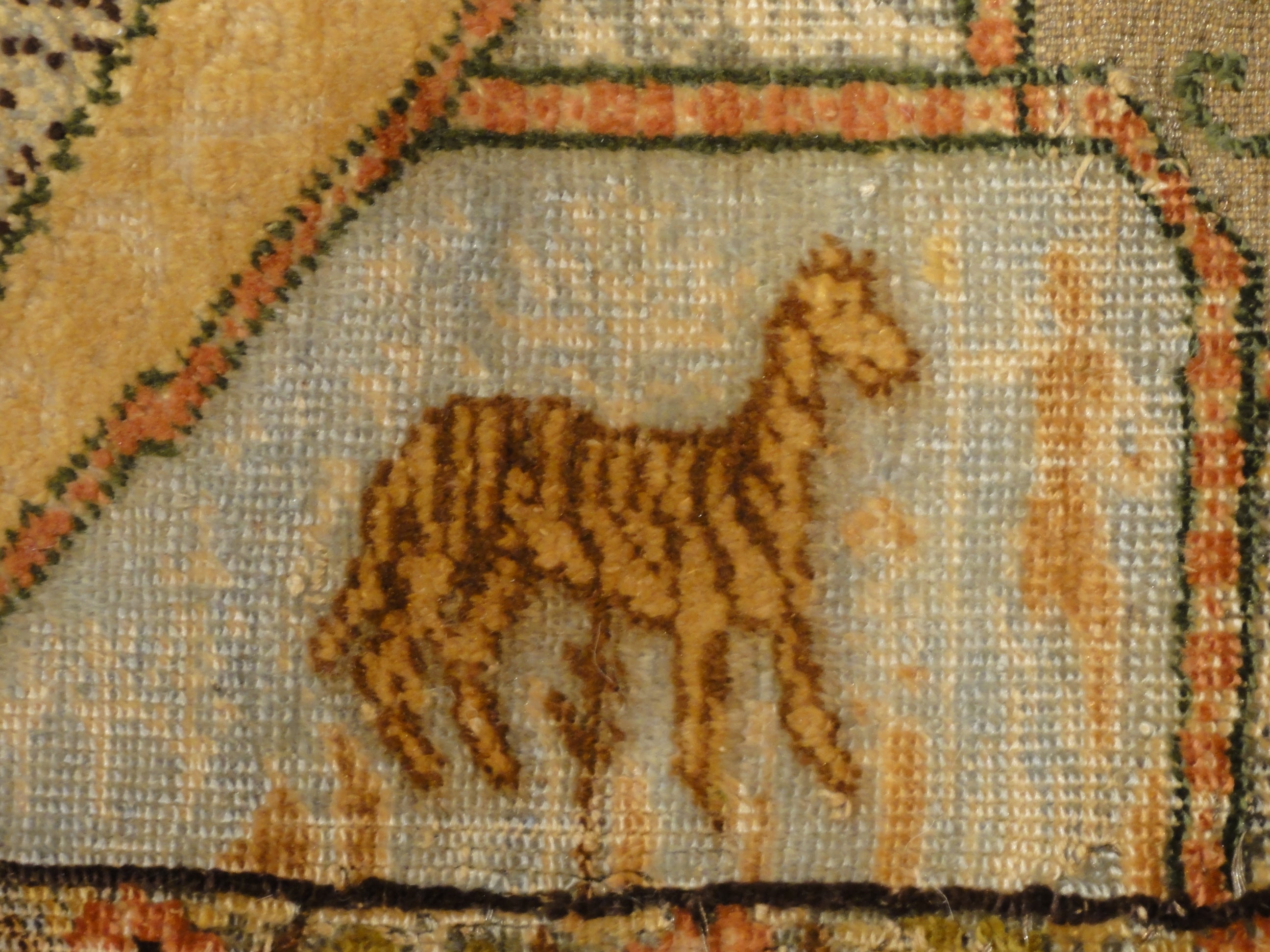 important Gift to Tzar of russia made with gold, silver and silk treads in Garden of Paradise design 30636