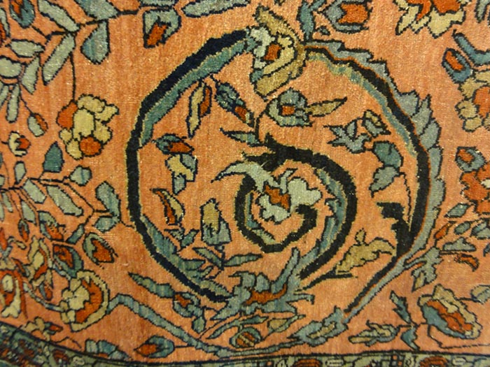 Antique Persian Bijar Mostufi Design | Santa Barbara Design Center | Rugs and More