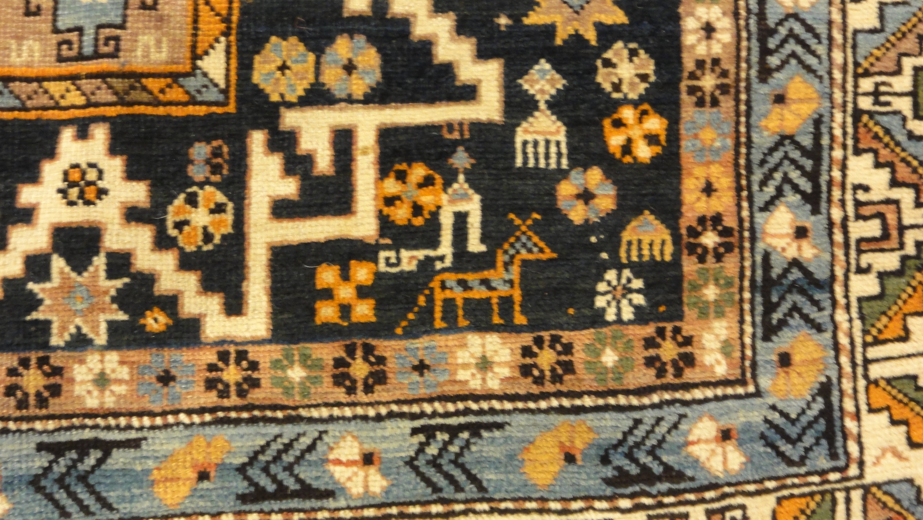 34592 Antique Shirvan Rug