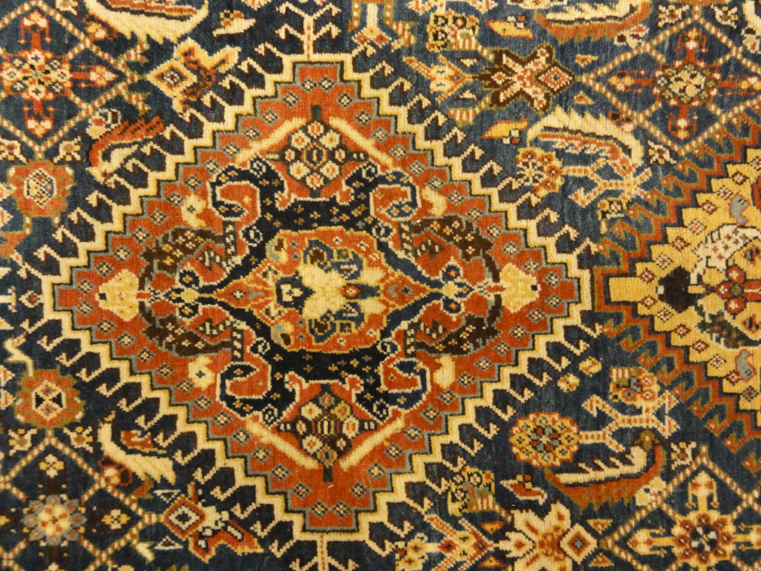 Antique Persian Qashqai Rug in Perfect Condition Genuine Authentic Woven Carpet Art Santa Barbara Design Center Rugs and More