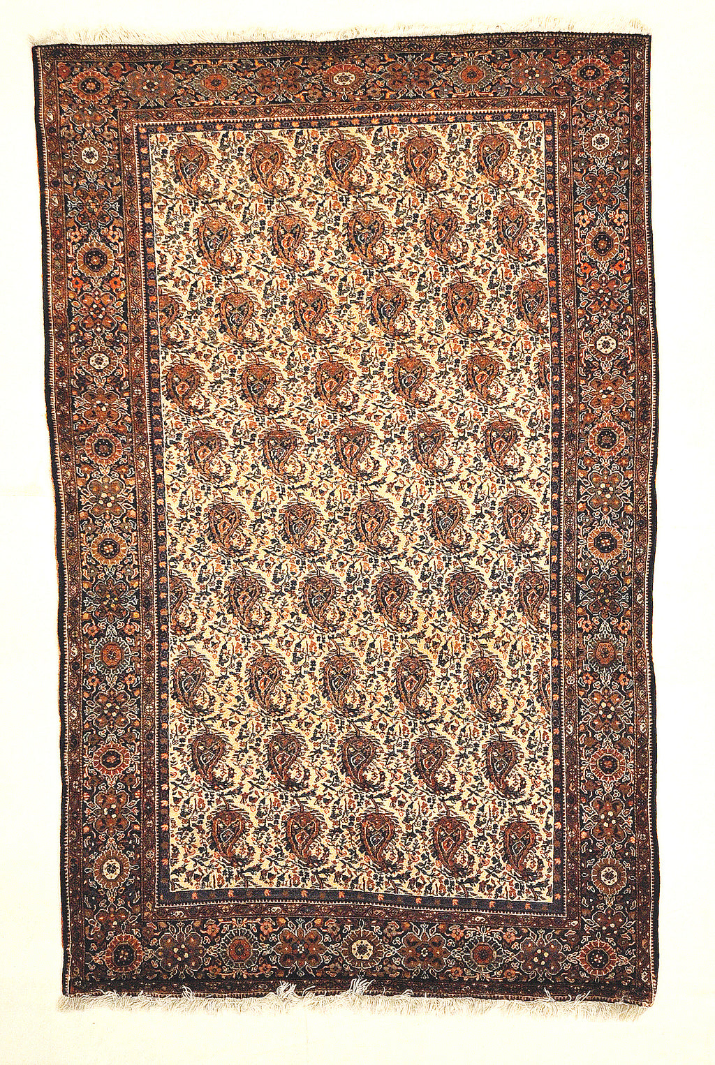 Antique Persian Farahan All-over Botteh Fine Authentic Design Genuine Carpet Art Intricate Santa Barbara Design Center Rugs and More