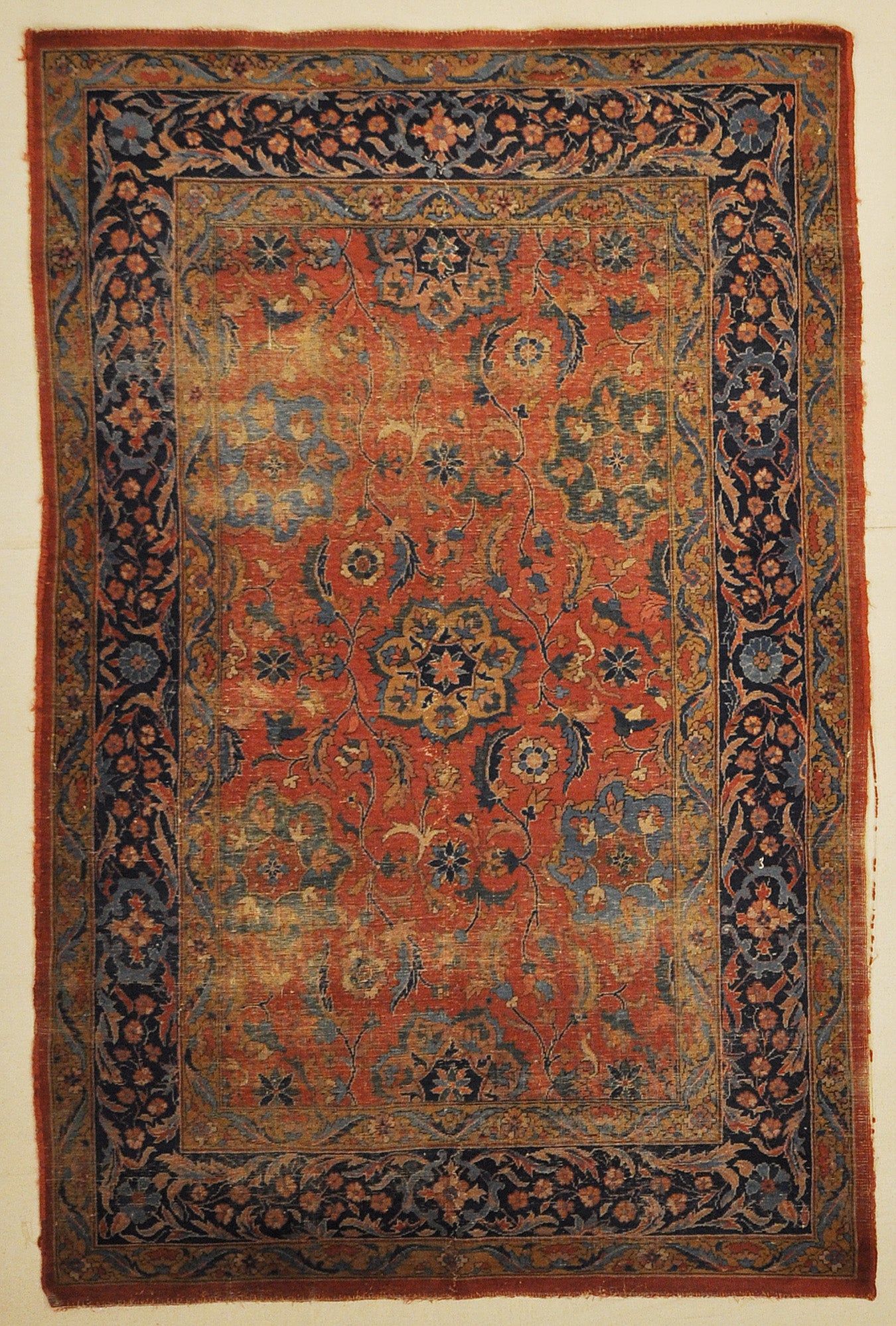 Antique Indian Mughal Classical Rug 30095