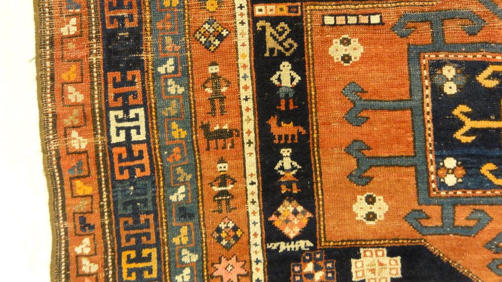 34560 Antique Kazak Rug