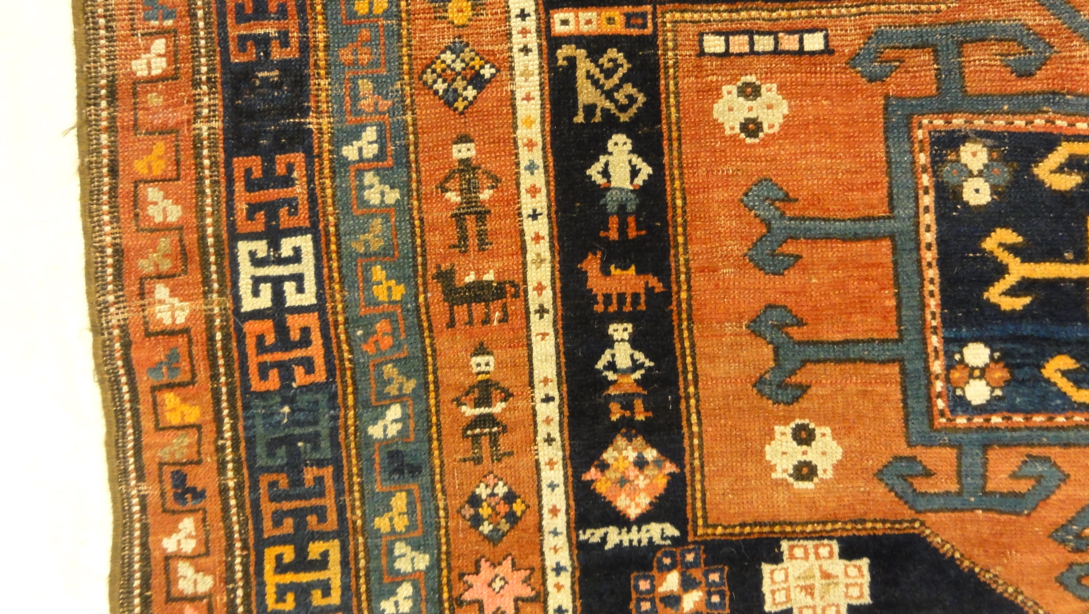 34560 Antique Kazak Rug