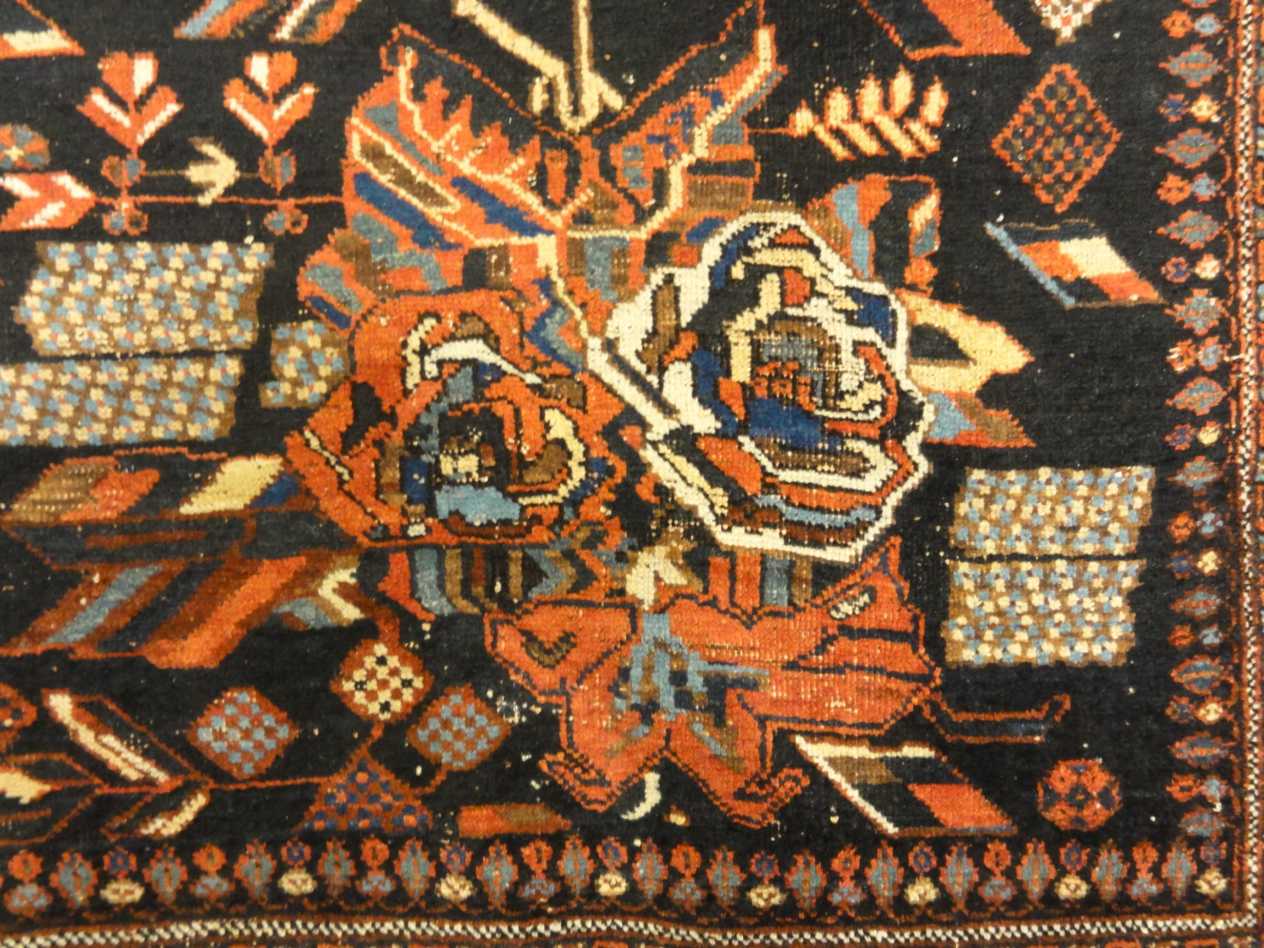 Afshar Persian French Flowers Rug 30165