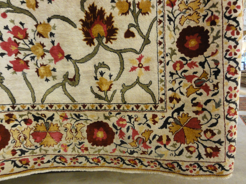 Fine Silk Suzani Design Rug 45397