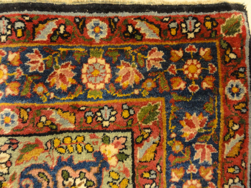 Antique Persian Garden of Paradise Kerman Rug Genuine Authentic Intricate Woven Carpet Art Santa Barbara Design Center Rugs and More