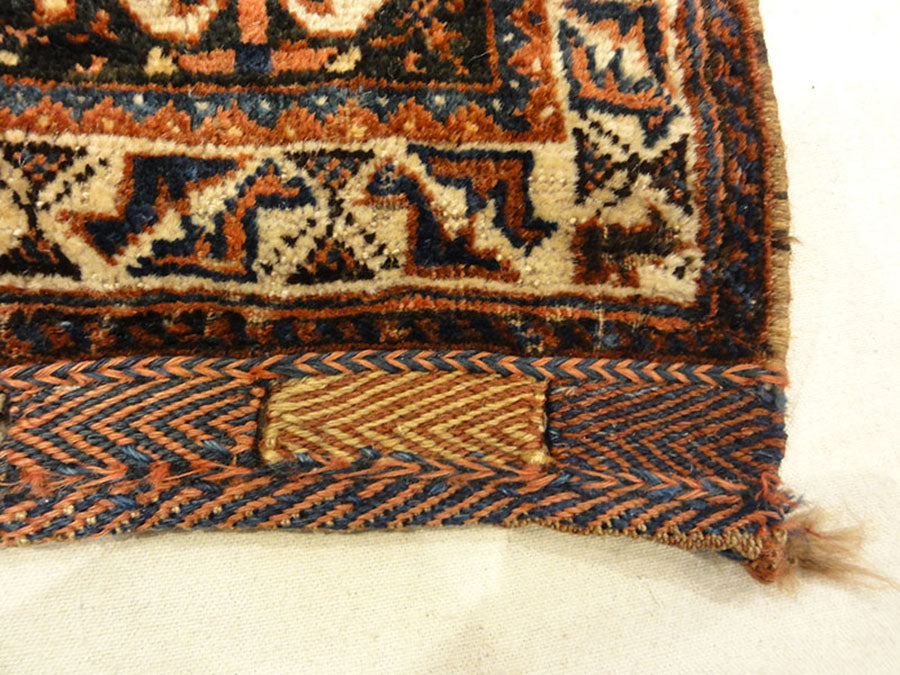 Antique Khamseh Original Southwest Persian Rug. A piece of genuine authentic woven carpet art sold by Santa Barbara Design Center Rugs and More.