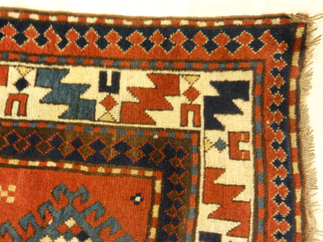 Caucasian Kazak double niche Prayer Rug 30076
