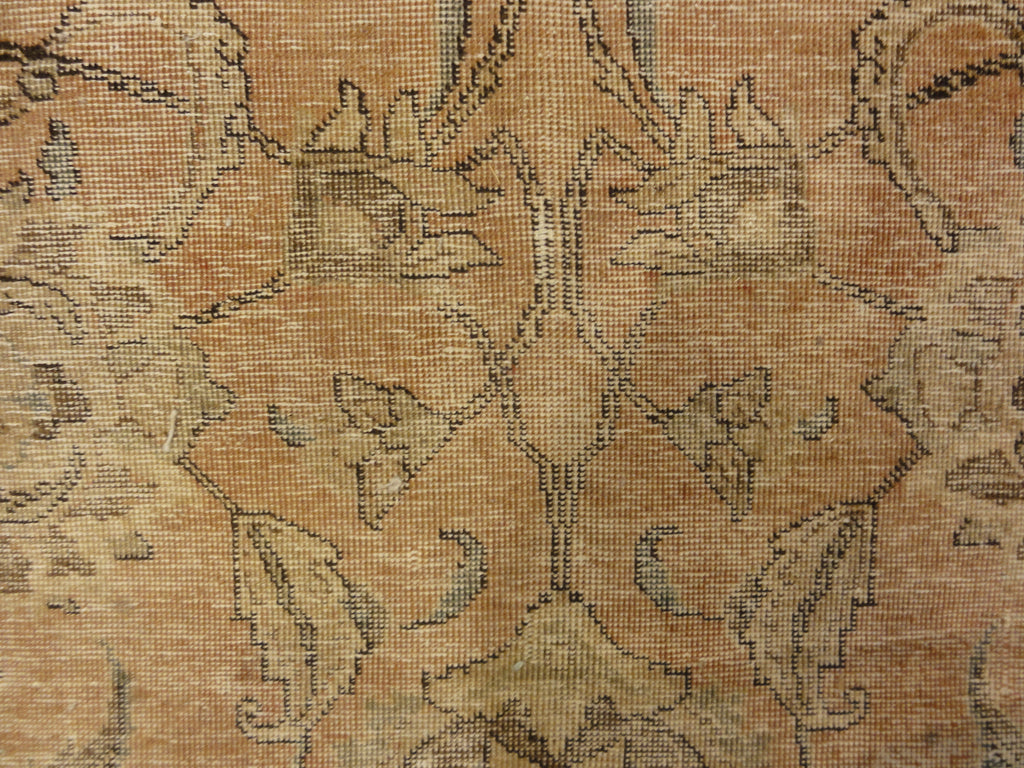 Antique Beige and Pink Persian Tabriz Genuine Authentic Intricate Woven Carpet Art Santa Barbara Design Center and Rugs and More