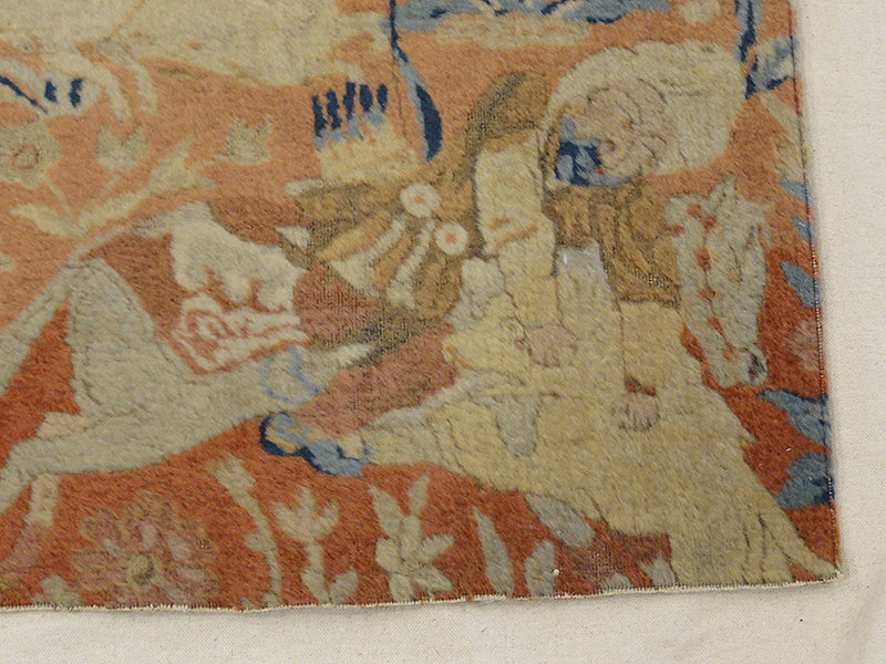 31793 Mughal Pashmina Rug Fragment