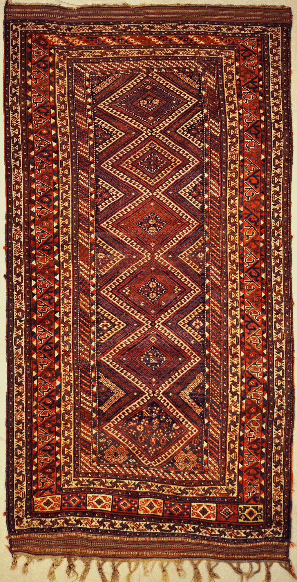 Antique Lori Persian Tribal Rug Circa 1880. A piece of genuine authentic antique woven carpet art sold by Santa Barbara Design Center Rugs and More.