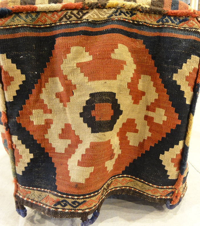 31981 Shahsavan Antique Kelim Camel Bag