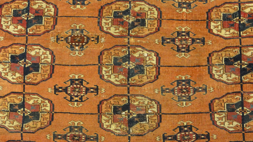 34593 Antique Turkaman Rug